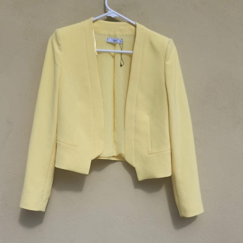 MNG Butter Yellow Women's Blazer